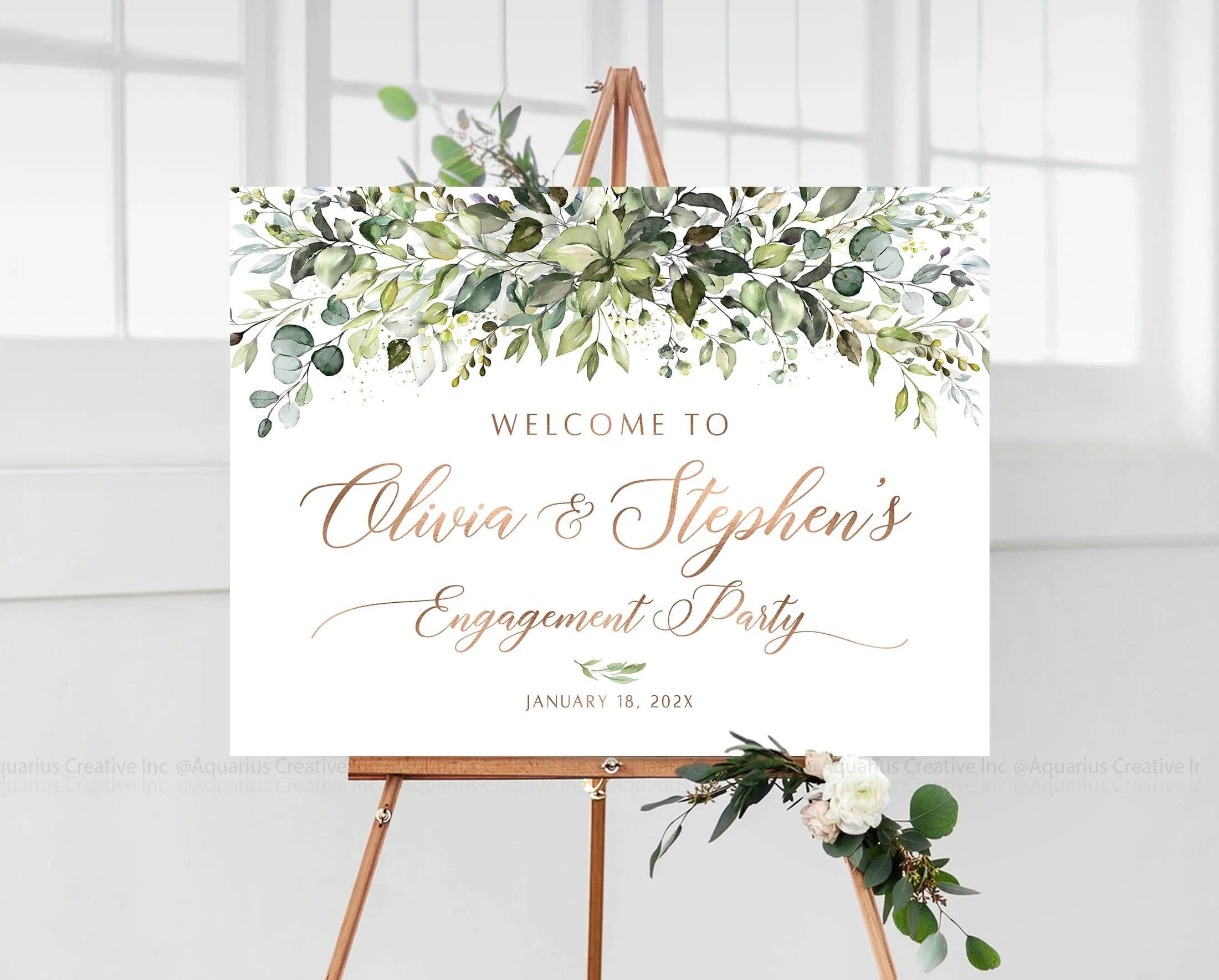 Engagement party sign, Engagement party decorations, Engagement welcome sign, Engagement party Decor, Engagement Sign, Engagement party