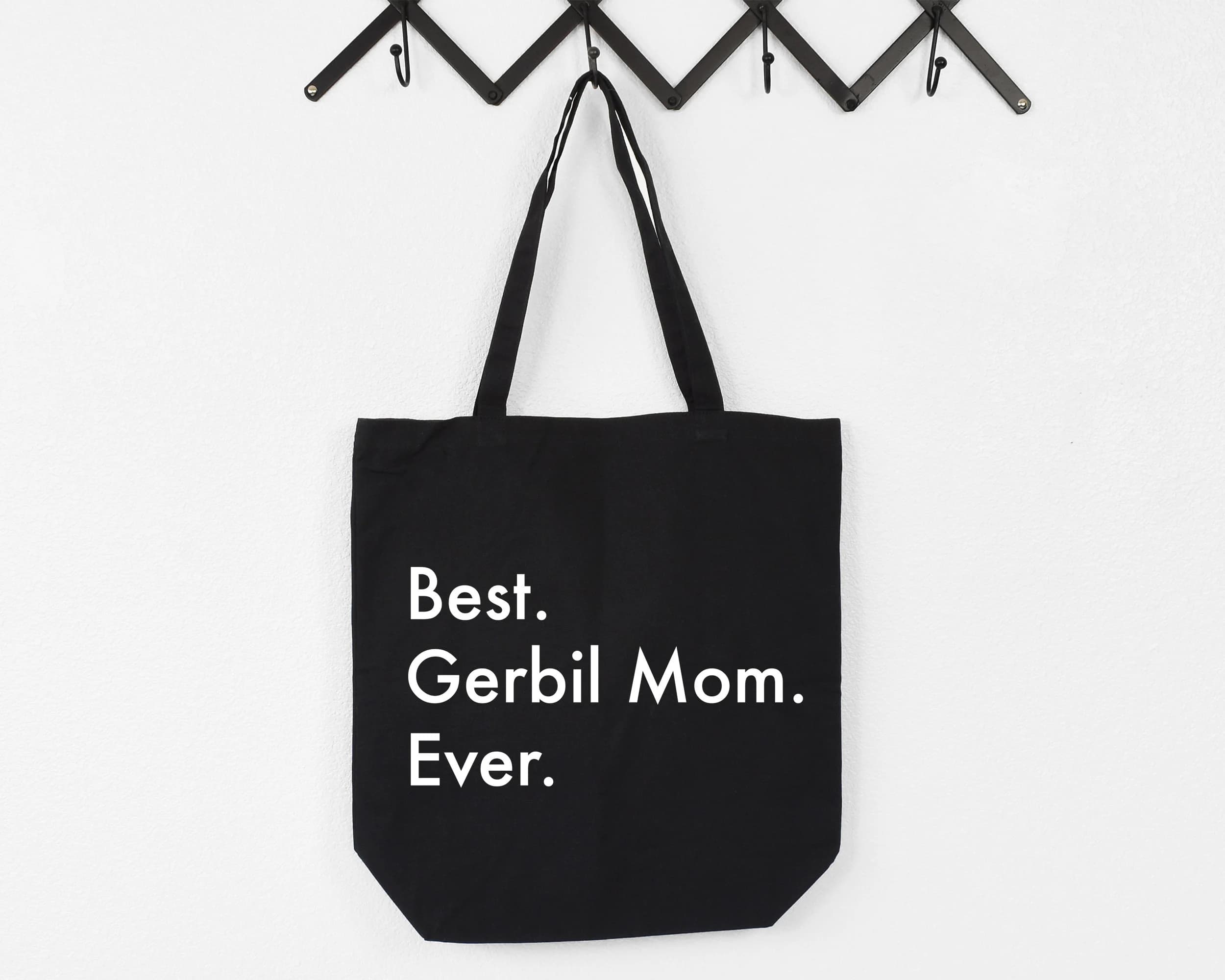 Gerbil Mom Gift Bag, Best Gerbil Mom Ever Tote Bag | Long Handle Bags - 3023