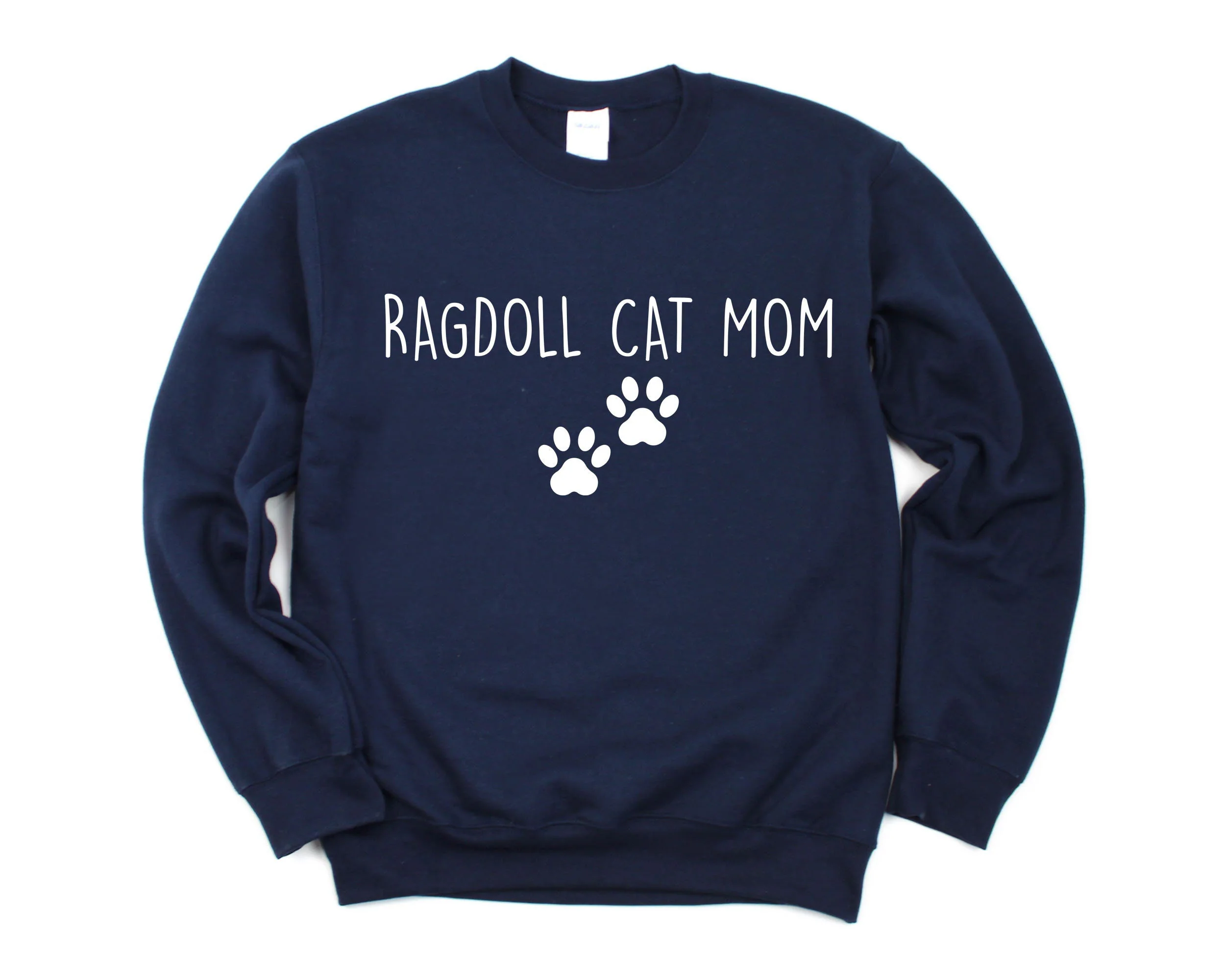 Ragdoll Cat Mom Sweatshirt: Unisex Cotton-Blend Sweater
