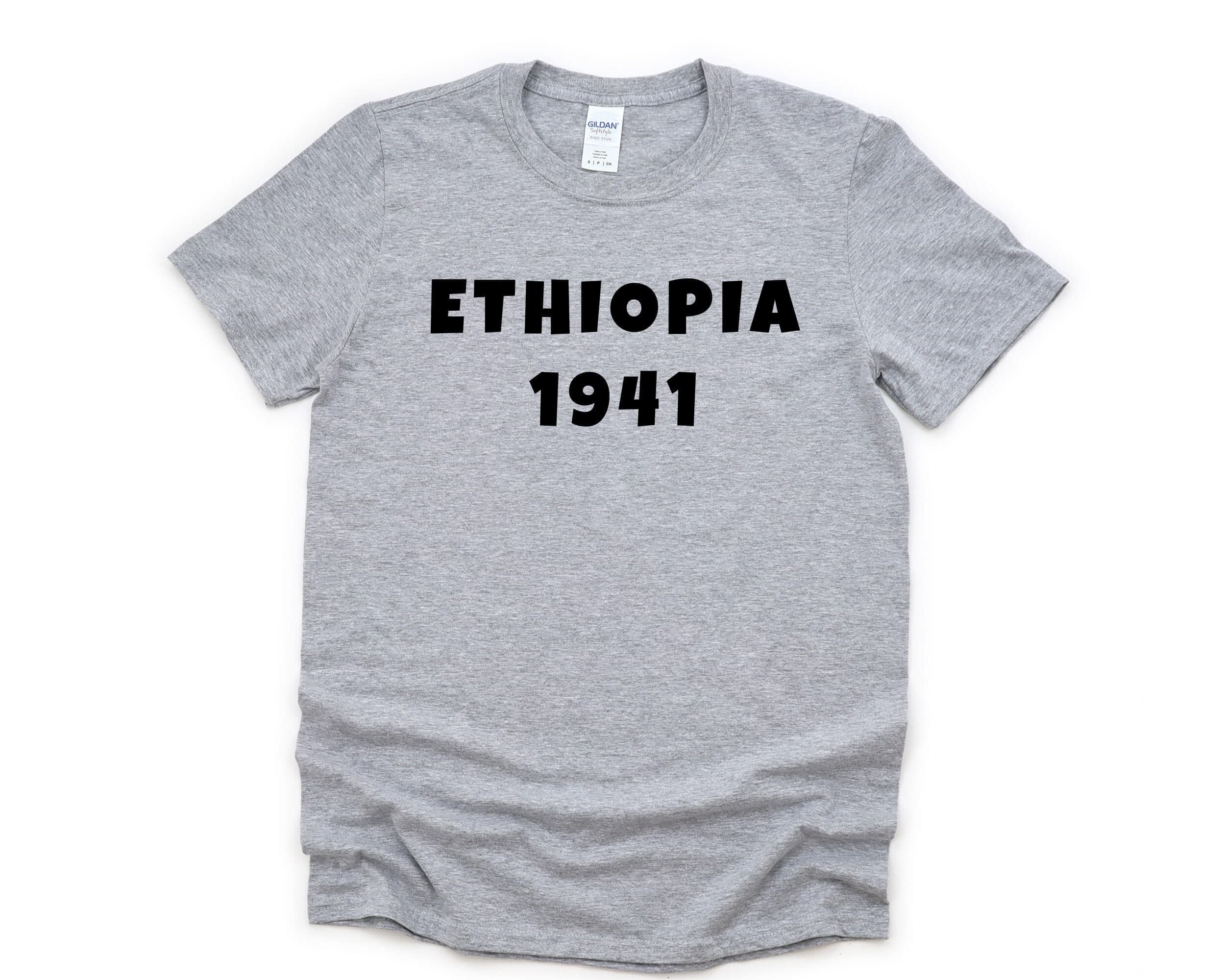 Ethiopia T-Shirt: Soft Cotton Blend, Mens Womens Gift
