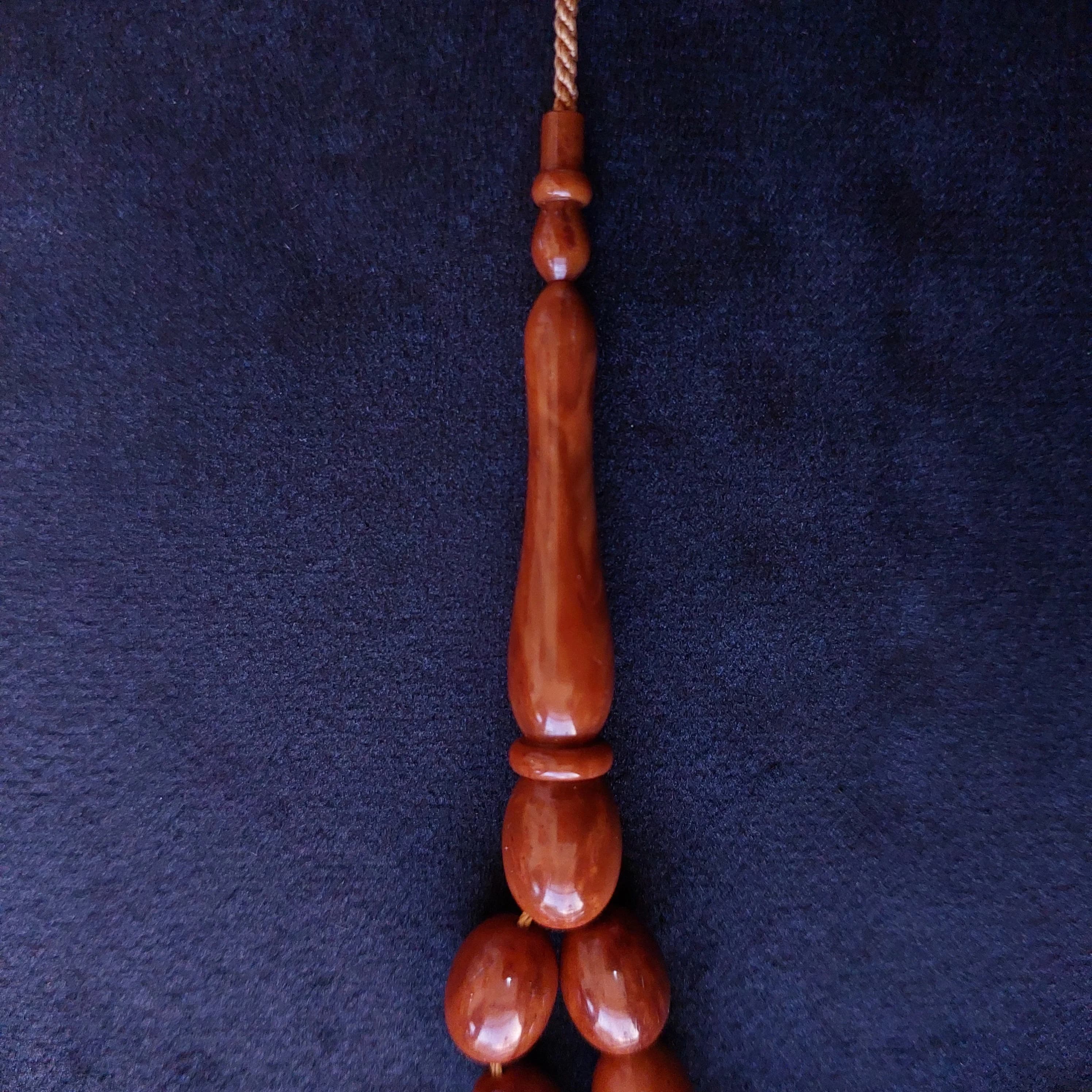 ANATOLIAN KUKA TASBIH / Handmade / 8.5 x 11 mm Kuka Rosary - image 5