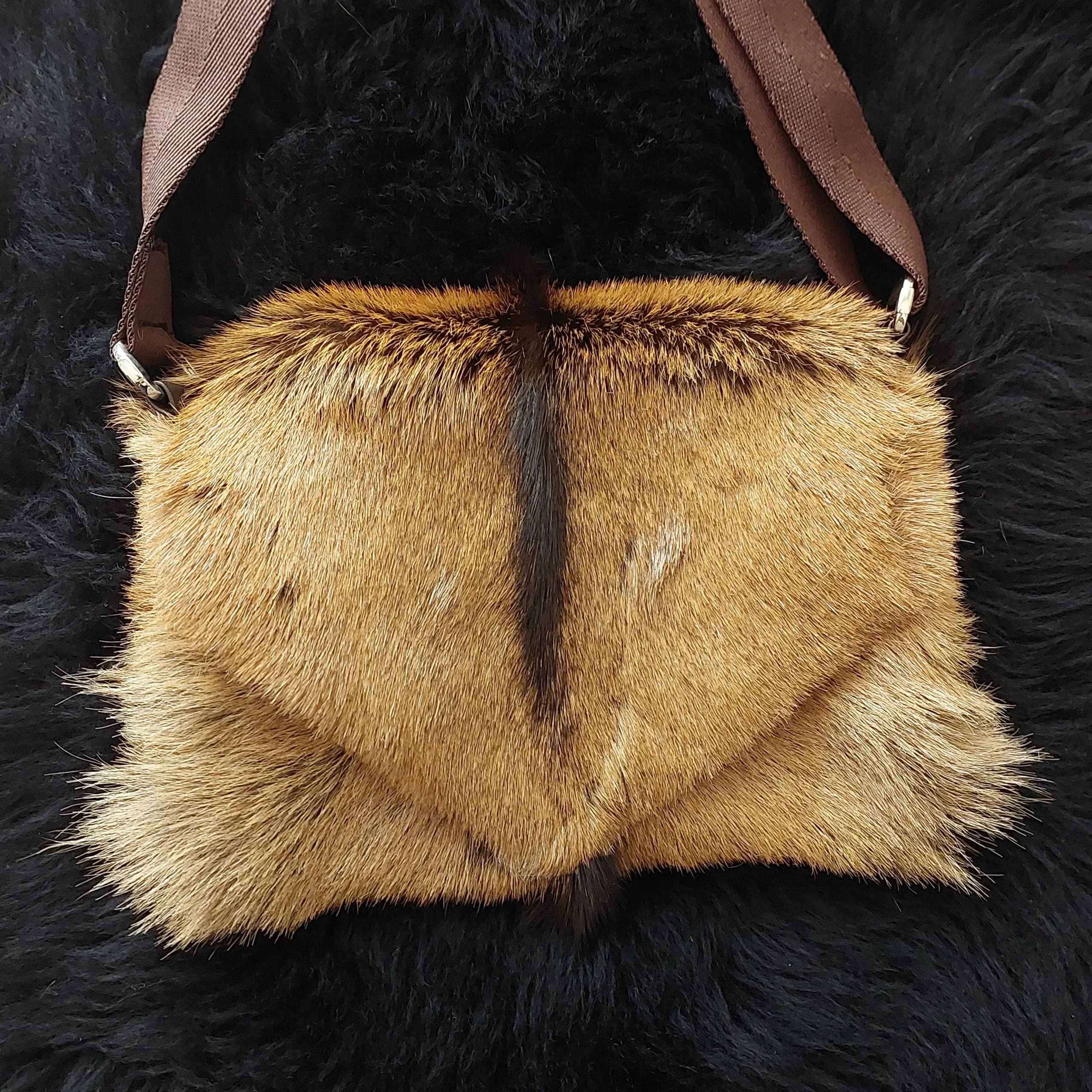 Handmade ANATOLIAN FUR BAG / Camel Goat Fur Bag