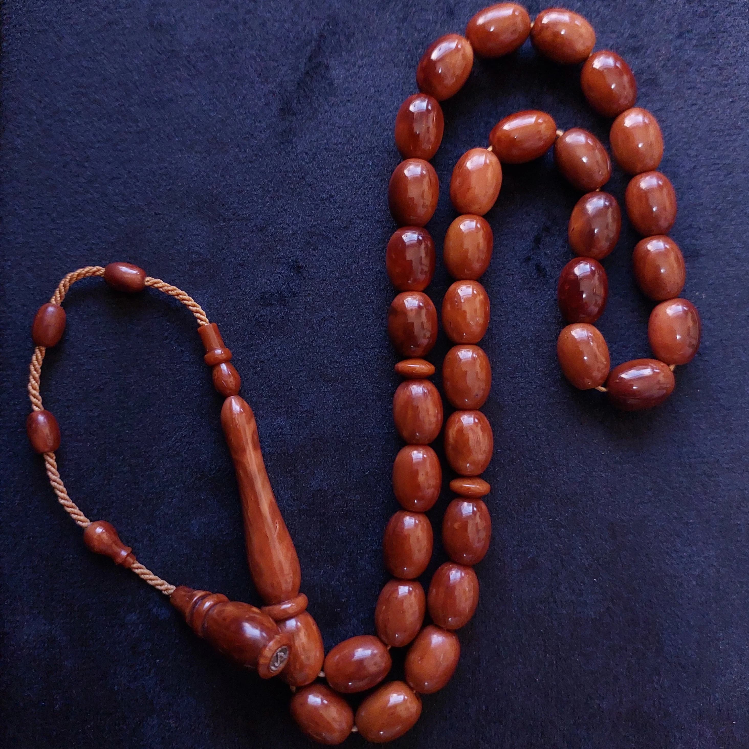 ANATOLIAN KUKA TASBIH / Handmade / 8.5 x 11 mm Kuka Rosary - image 2