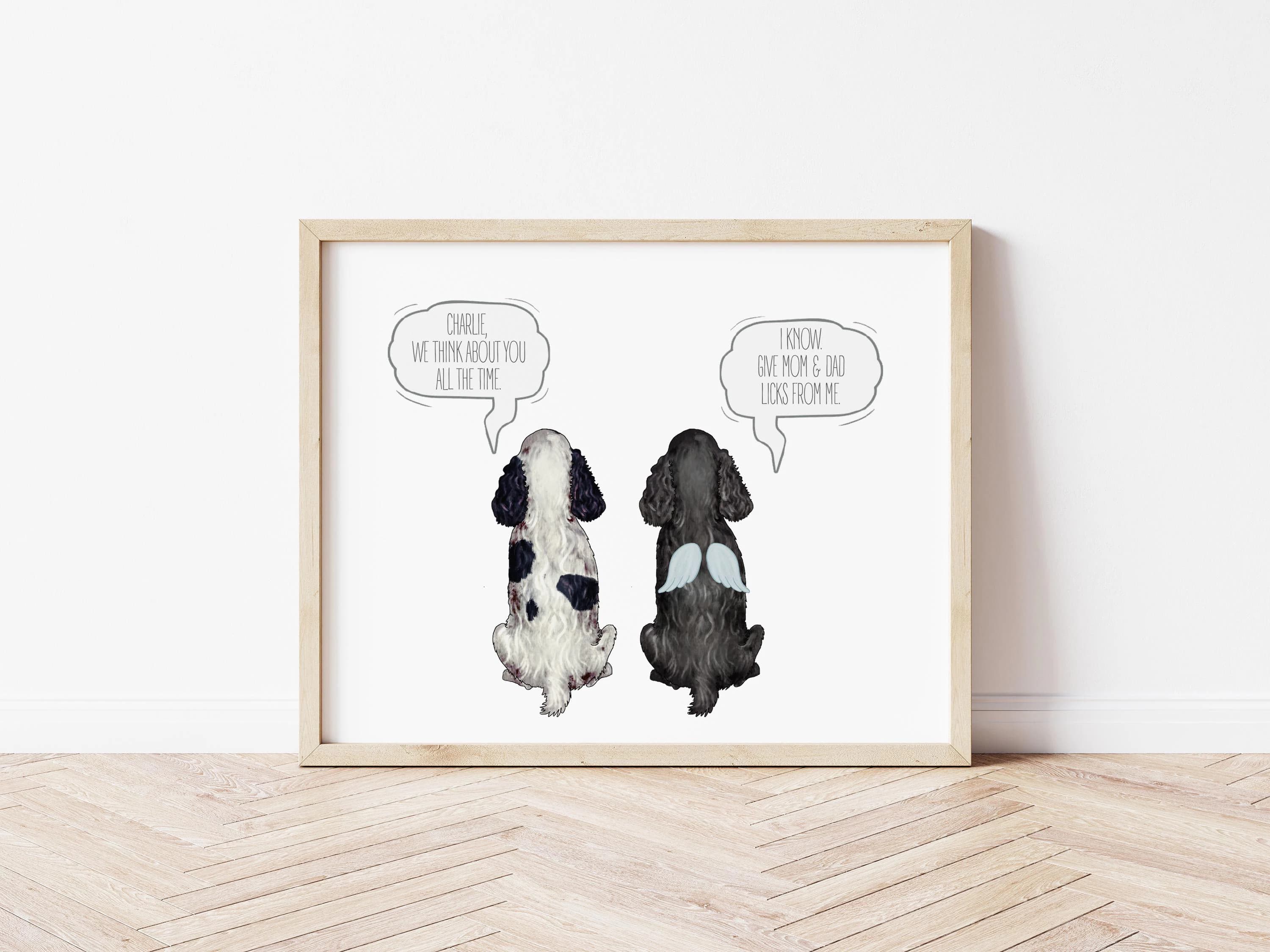 Still Talk About You Memorial Portrait, Rainbow Bridge Pet Loss Digital Download
