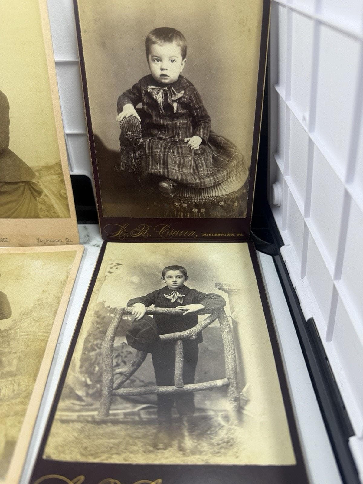 Lot of 9 Antique Cabinet Cards Vintage 1880s 1890s Victorian Photo Portrait Lot - image 5