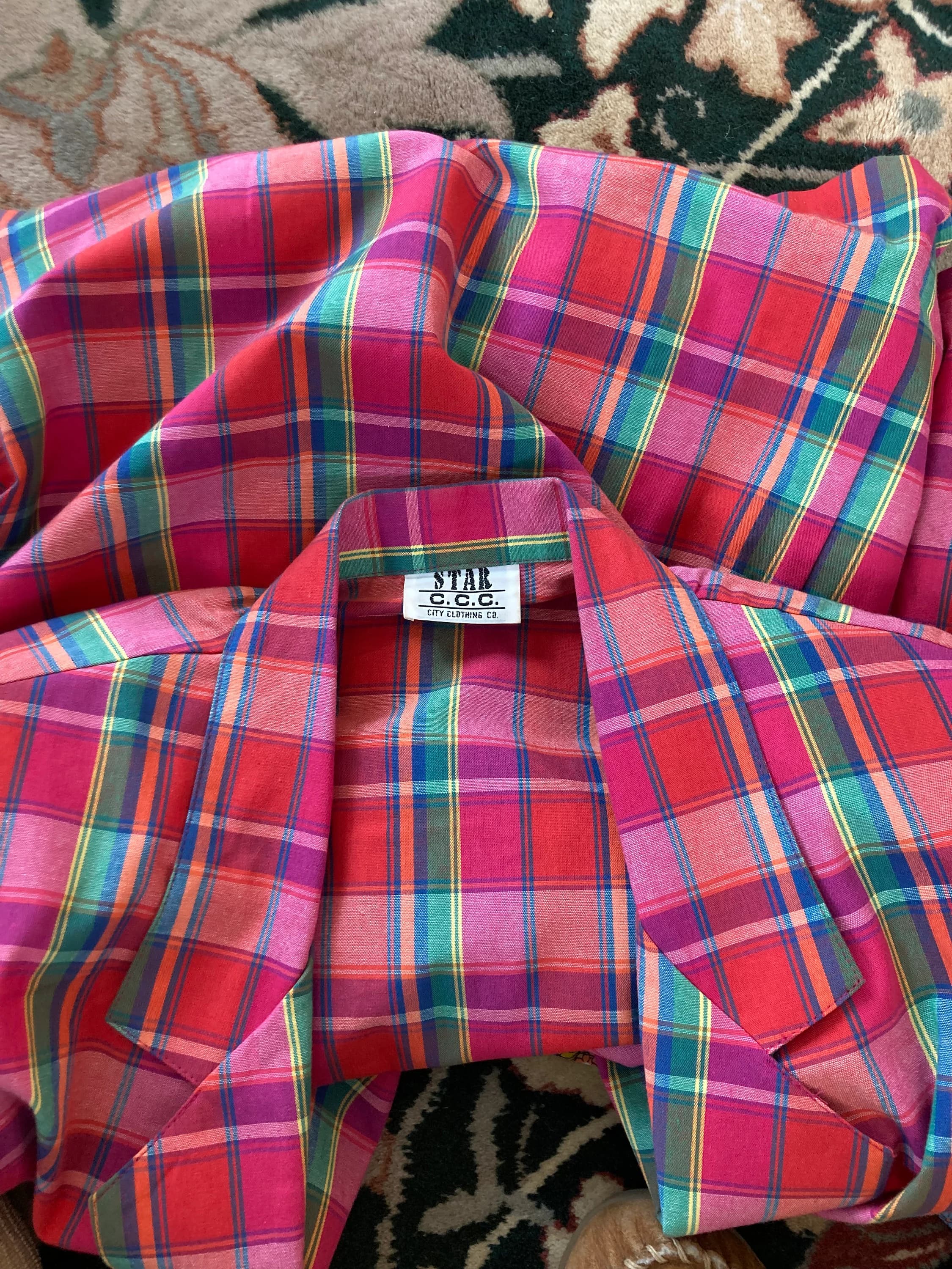 Star City Clothing Company Oversized Pink Plaid Blazer - image 5