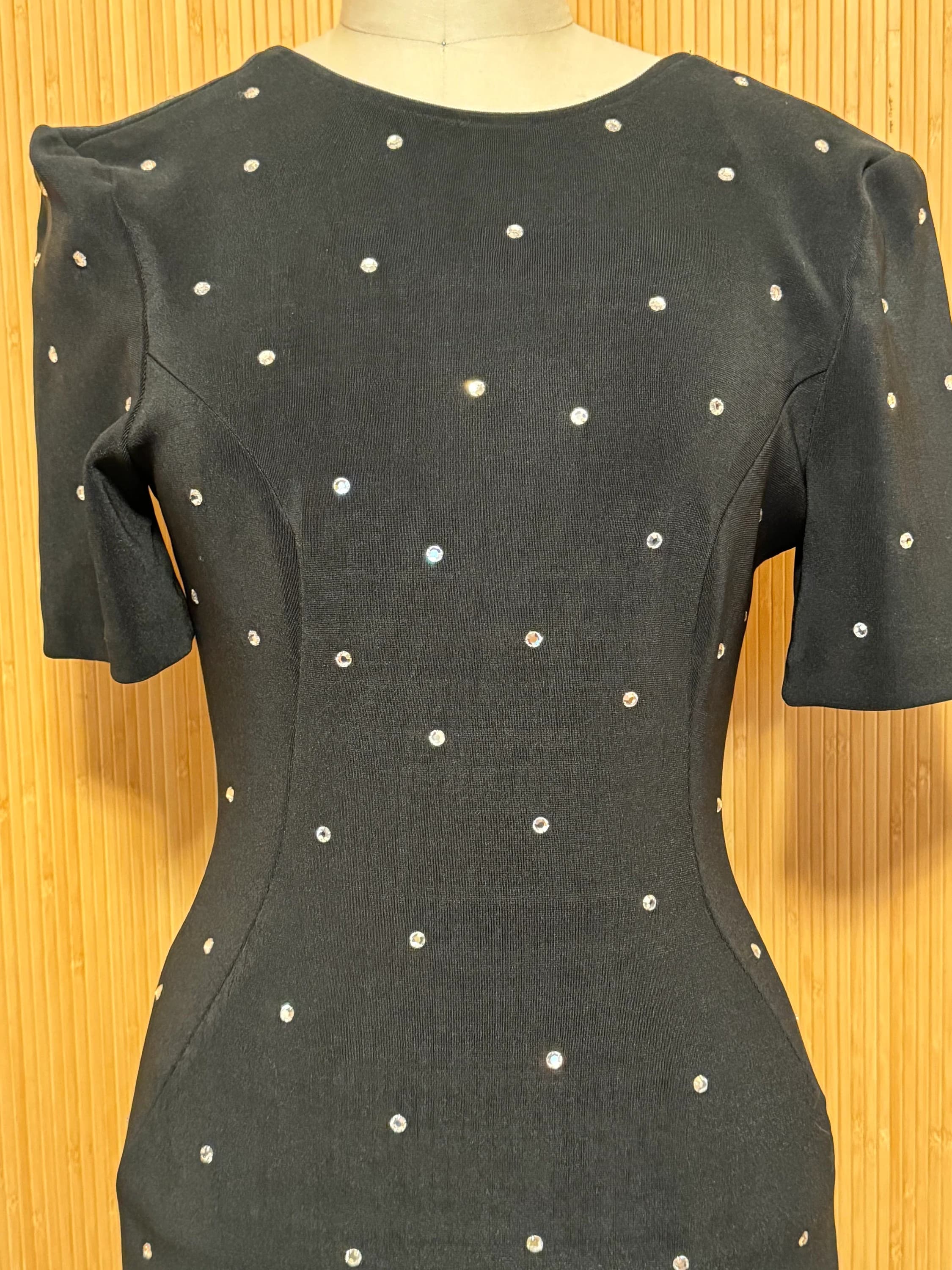 1980/1990s After Dark Scoop Back  Cocktail Dress - image 3