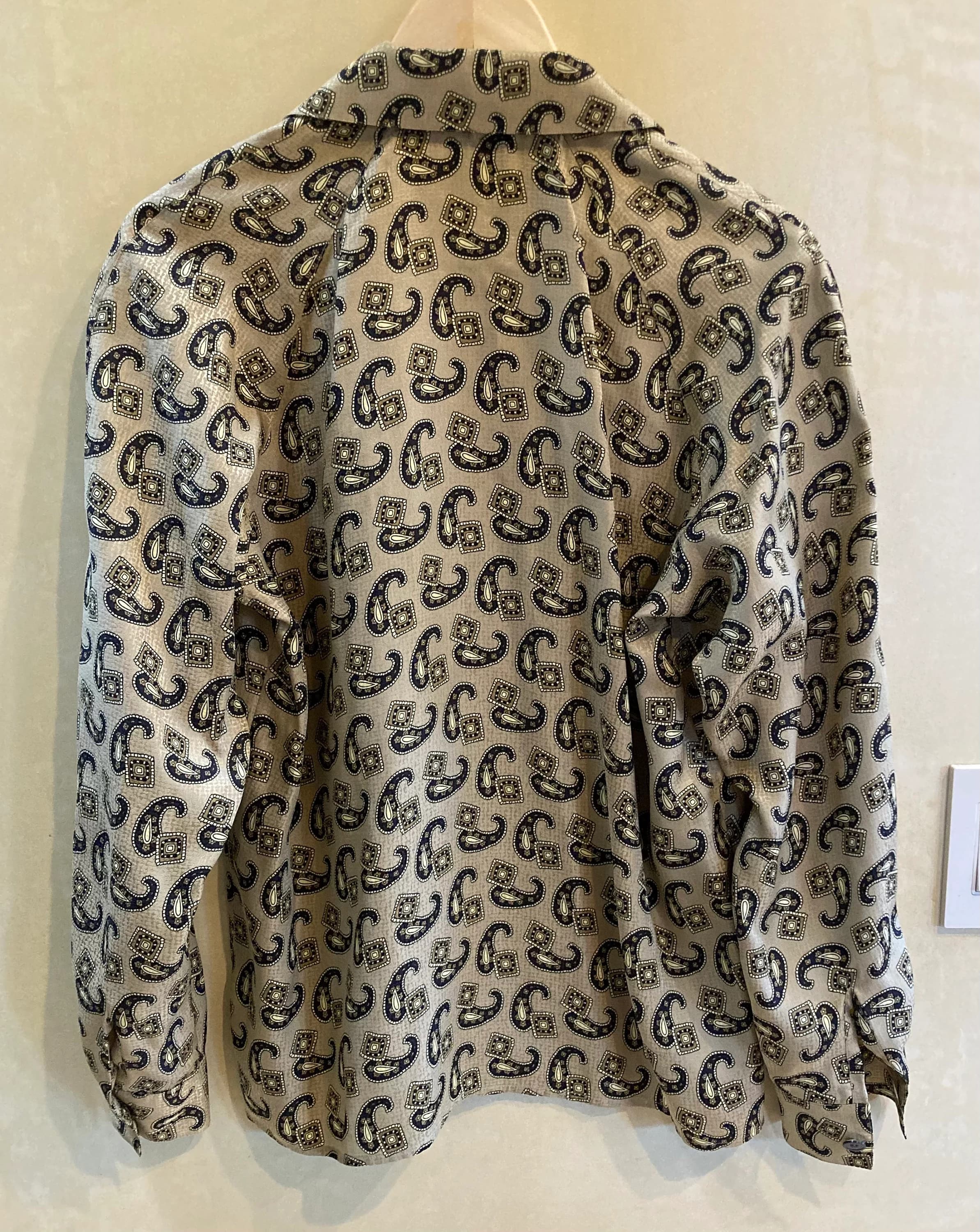 Ann Klein II Paisley Print Silk Blouse - image 3