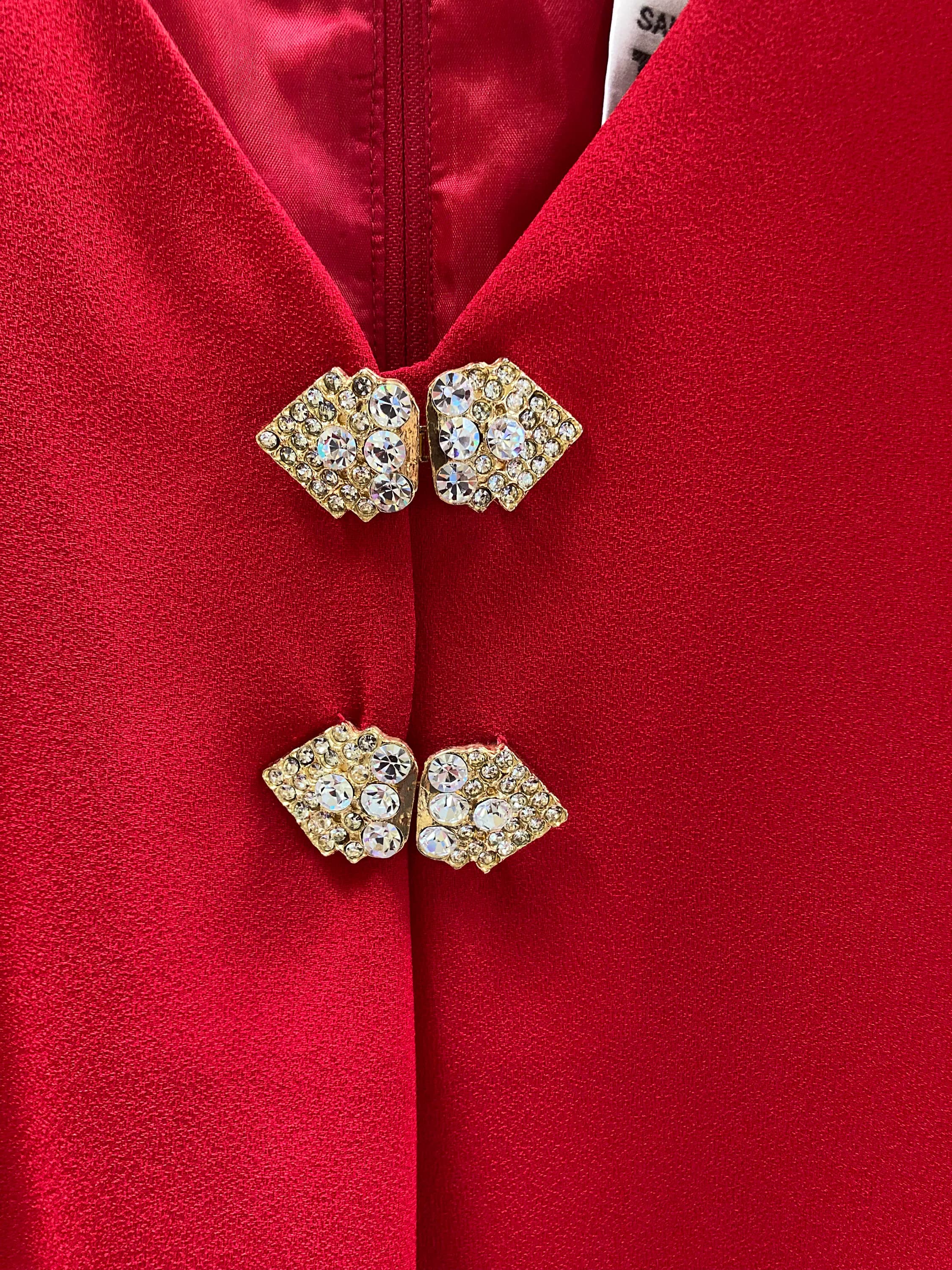 Sandra Ow-Wing for NR1 Stunning Red Statement Dress - image 4