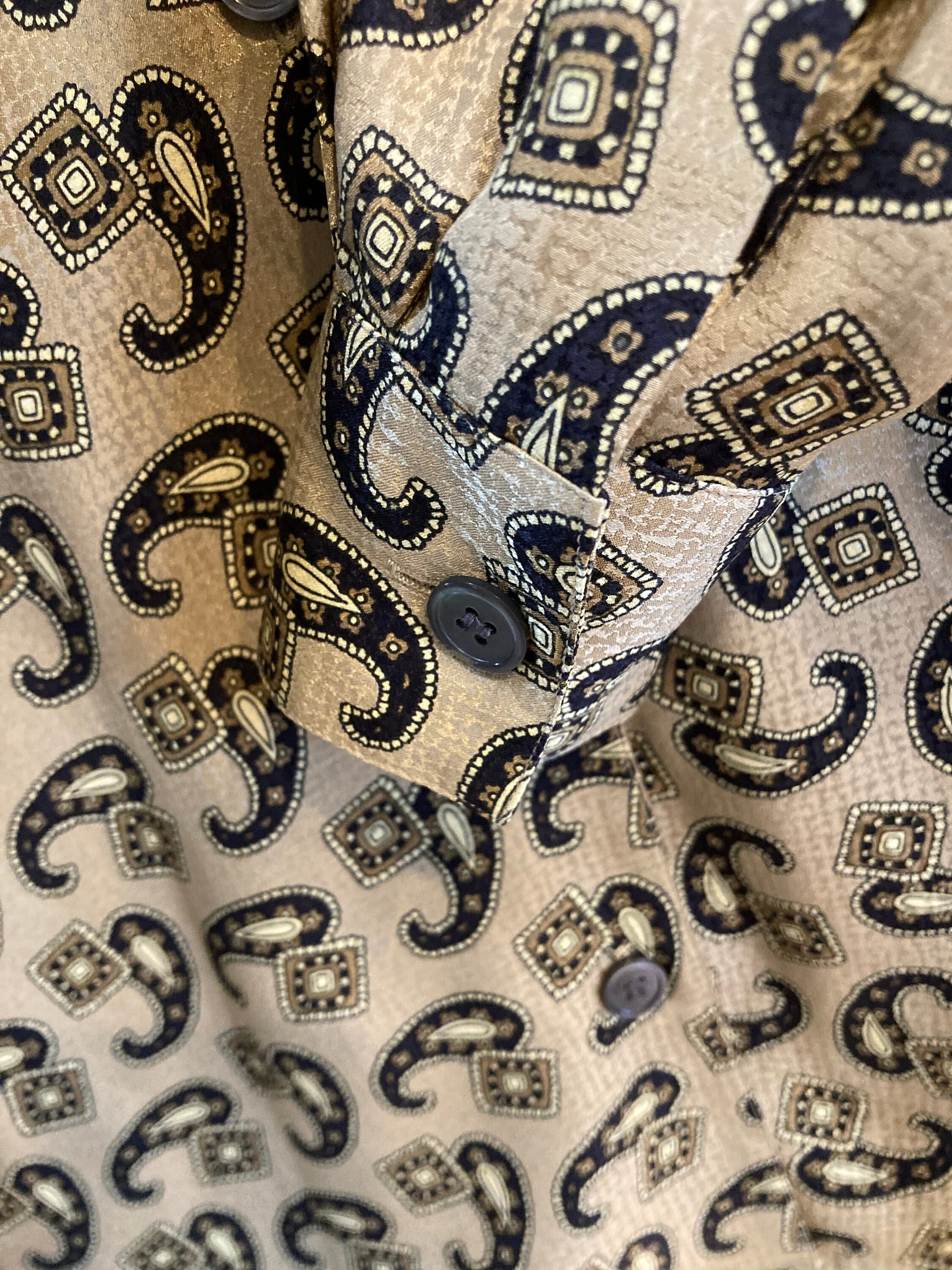 Ann Klein II Paisley Print Silk Blouse - image 4