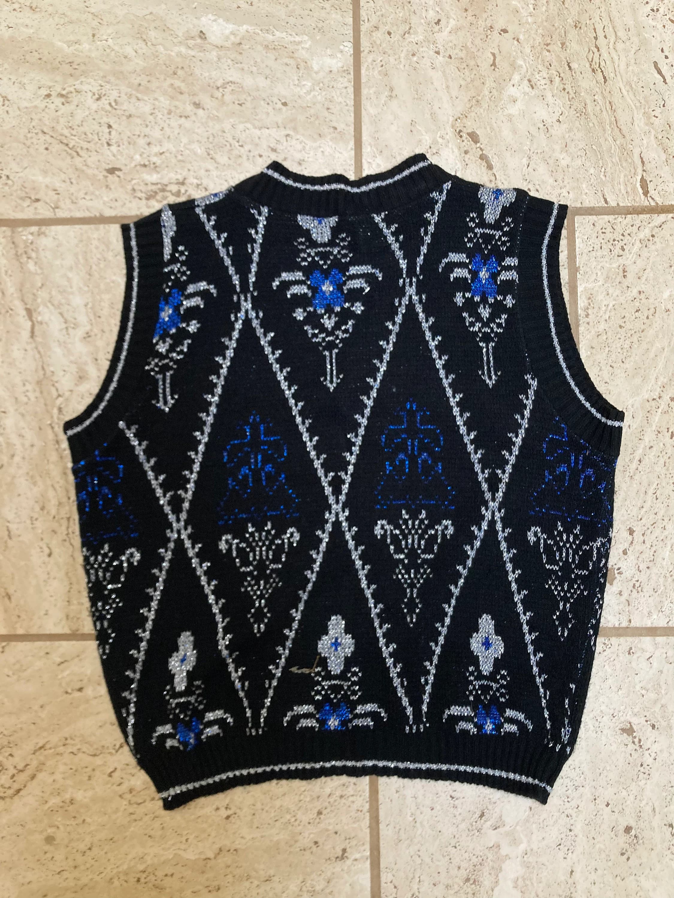 Jonathan Cass Metallic Swetaer Vest - image 2