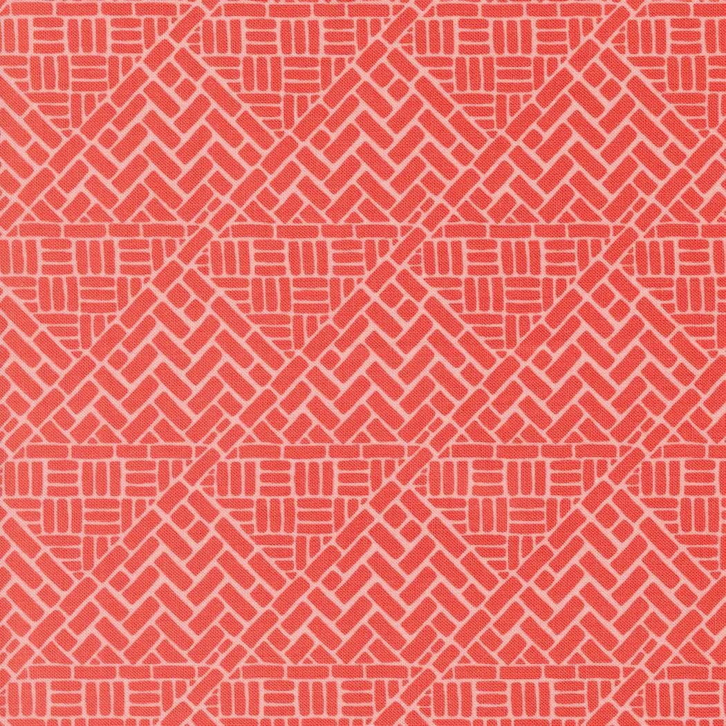 Moda Tango by Kate Spain - Mosaic Print on Tangerine (Item #27338 12) - yardage - image 3