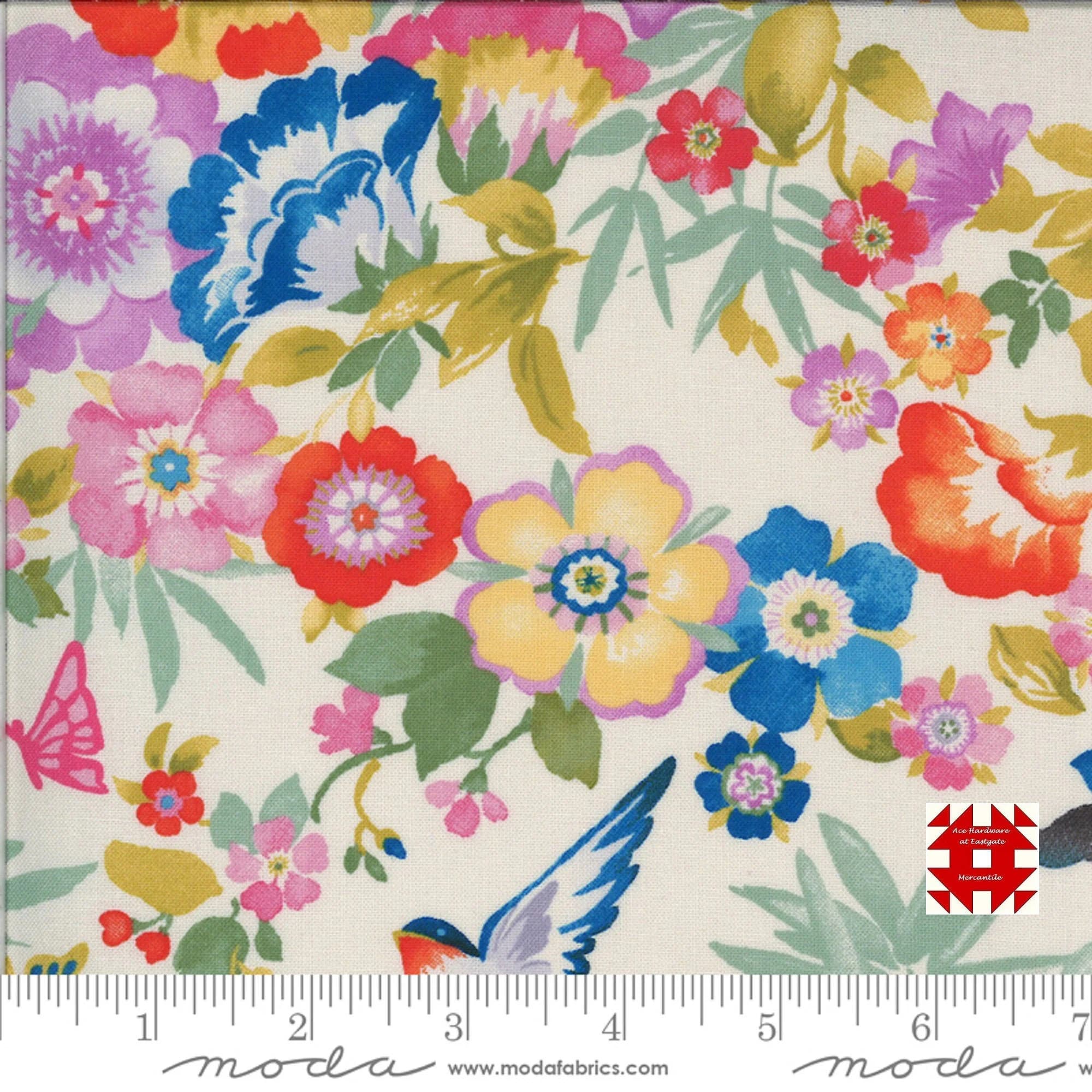 Moda Lulu by Chez Moi - Flights of Fancy in Linen (Item # 33580 18) - yardage