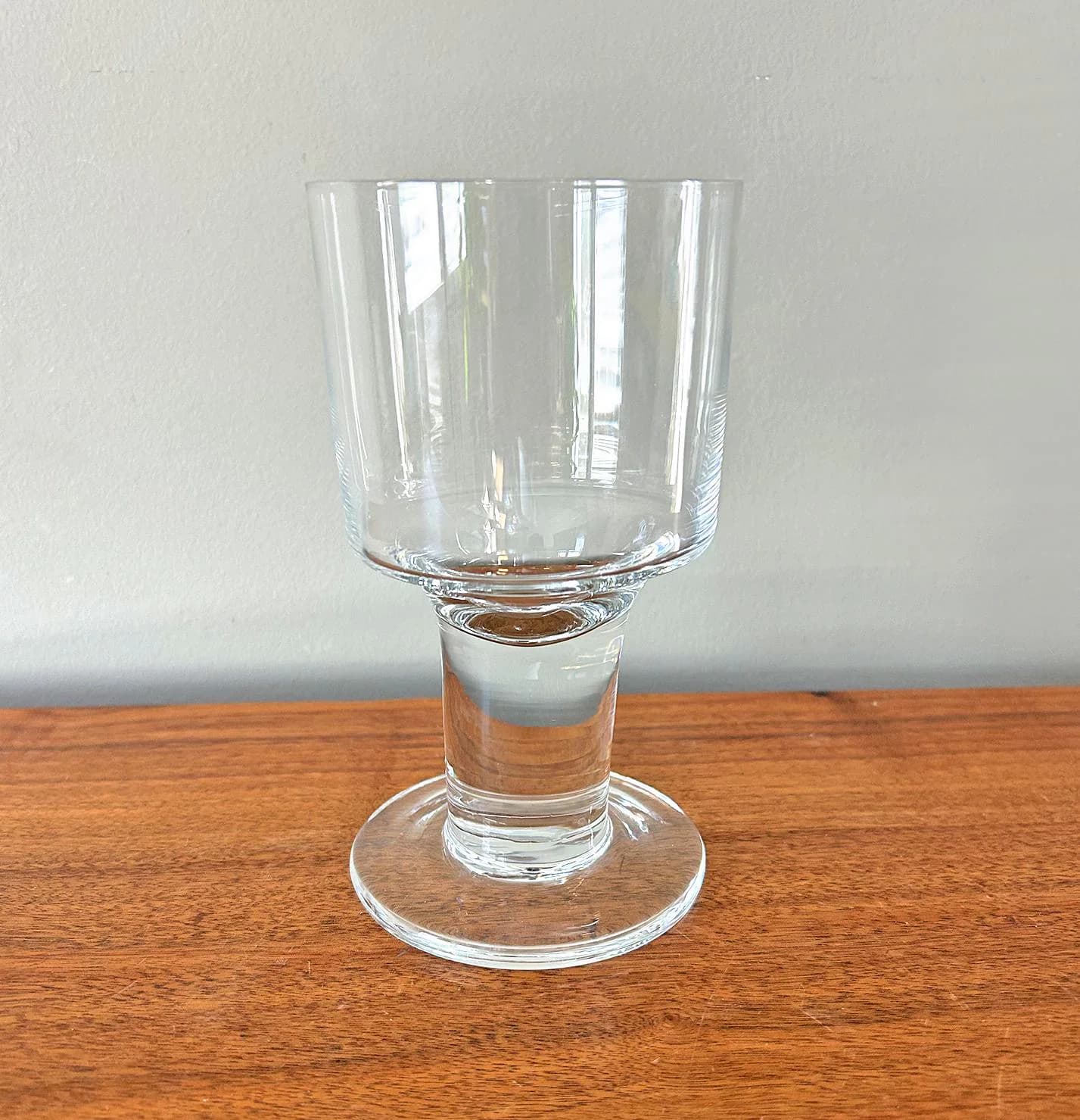 Vintage Orrefors London Crystal Claret Water Goblet Clear Glass 14 oz 6 3/8"