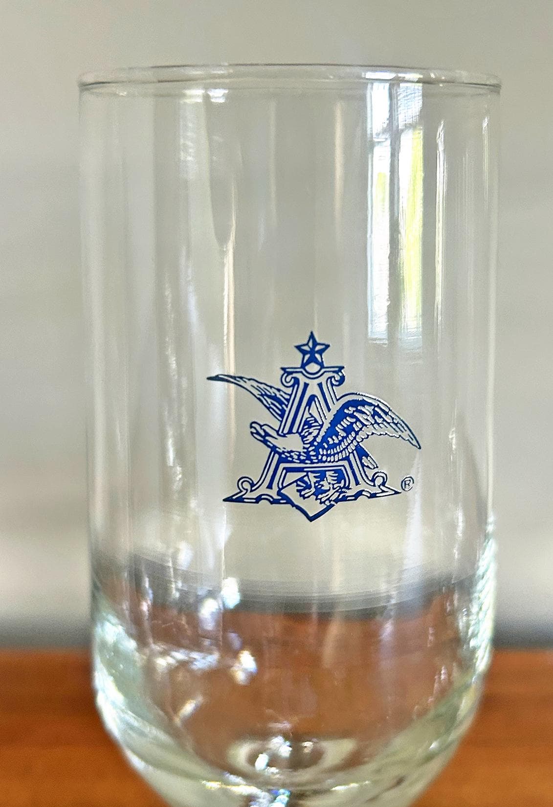 Vintage Anheuser-Busch Stemmed Barware Glasses with Blue Eagle Logo 12 oz - Set of 4 - image 5