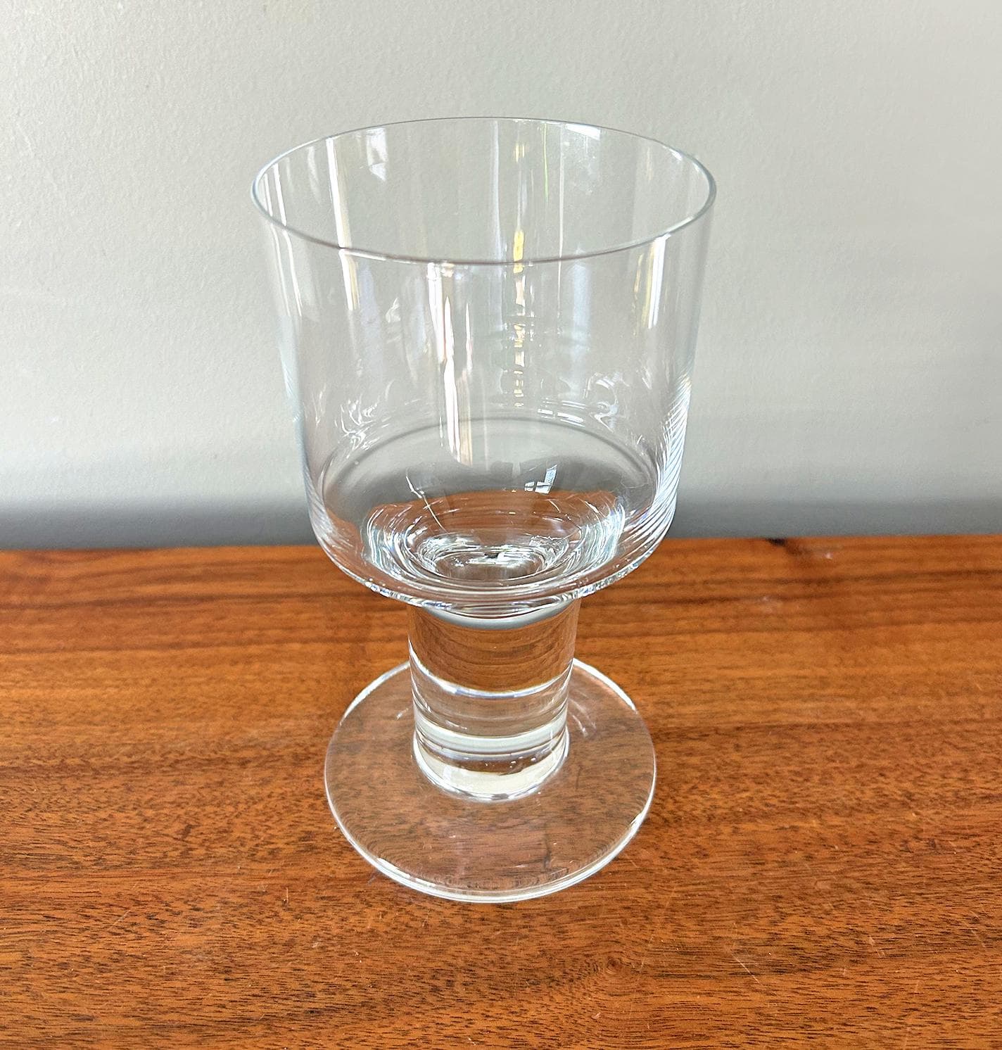 Vintage Orrefors London Crystal Claret Water Goblet Clear Glass 14 oz 6 3/8" - image 3