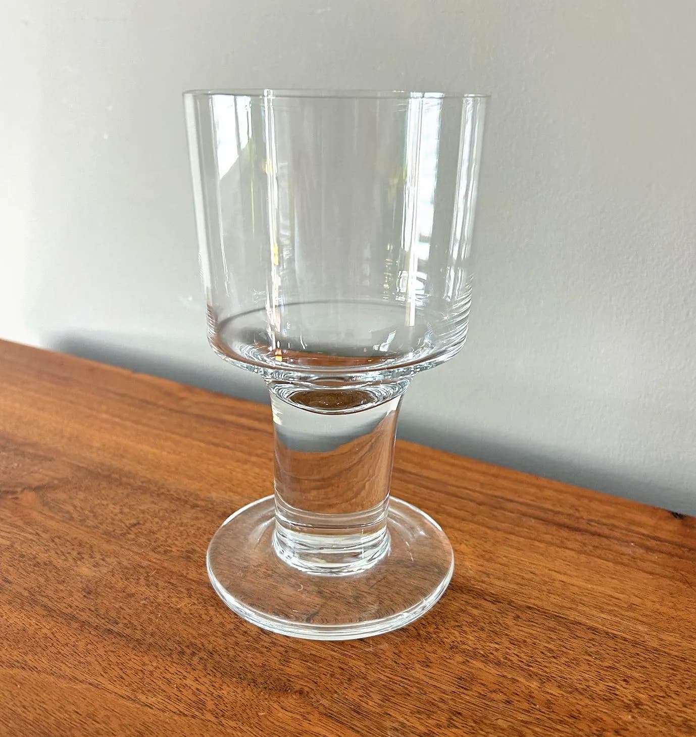 Vintage Orrefors London Crystal Claret Water Goblet Clear Glass 14 oz 6 3/8" - image 4