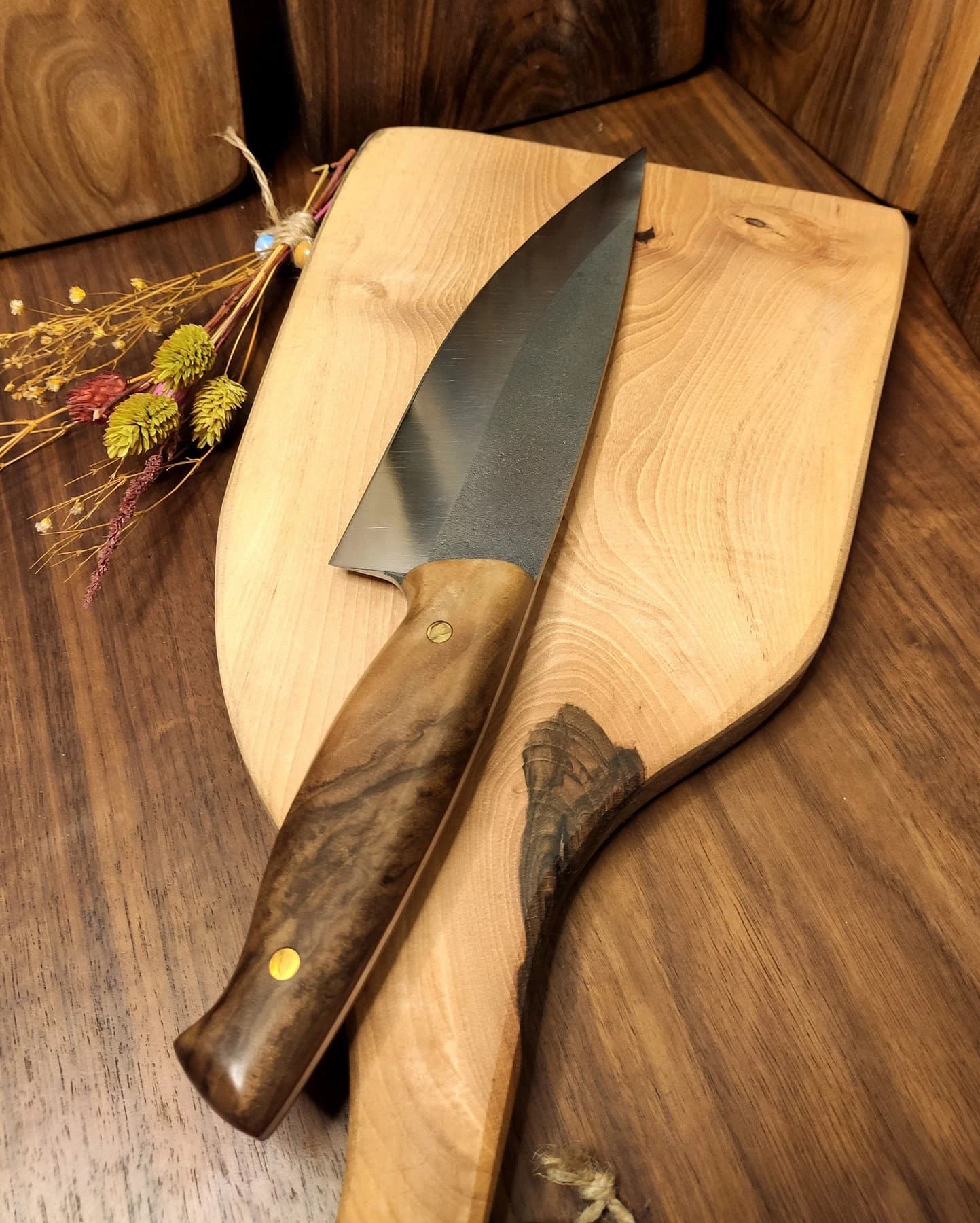 Handmade Chef Knife, Wood Handle, Professional N690 Kitchen Knife (C3) - image 4