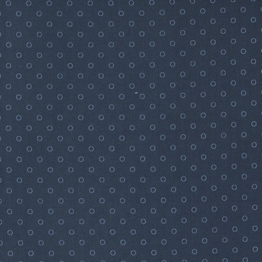 Nantucket Summer Smitten Dot Navy by Camille Roskelley for Moda Fabrics 55264 12 Fabric sold in HALF YARD increments