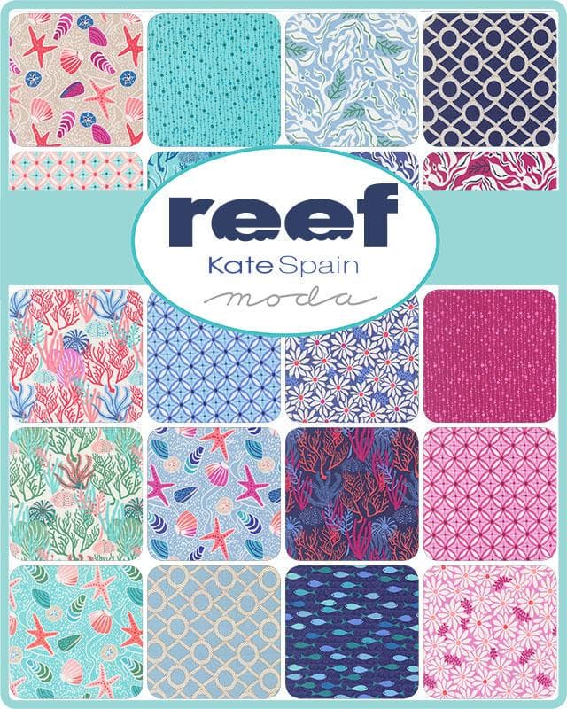 Reef Mini Charm Pack 42 Pieces by Kate Spain Designs for Moda Fabrics 27340MC - image 3