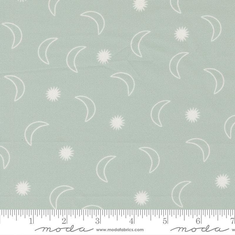 To the Moon and Back Moon and Stars Grass by Paper And Cloth for Moda Fabrics 25904 15 Sold in HALF yard increments