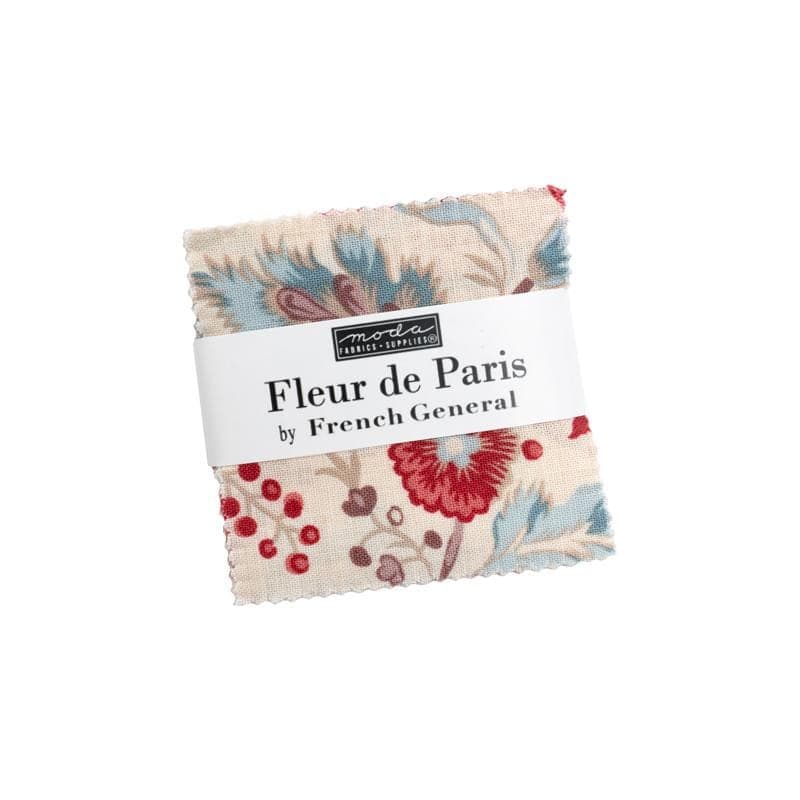 Fleur De Paris Mini Charm Pack 42 Pieces by French General for Moda Fabrics 13990MC