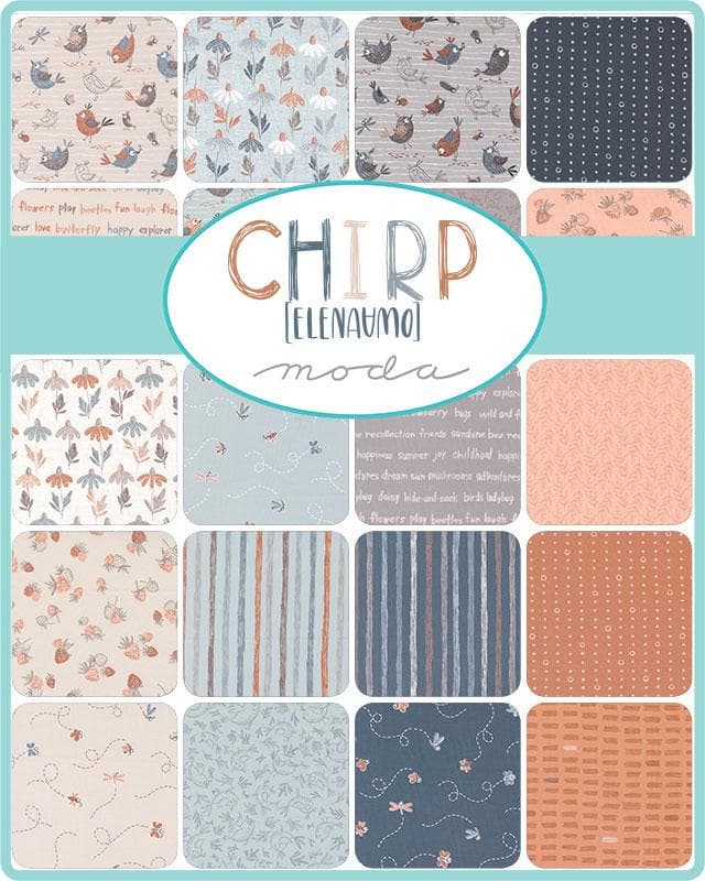 Chirp Mini Charm Pack 42 Pieces by Elena Amo for Moda Fabrics 39030MC - image 3