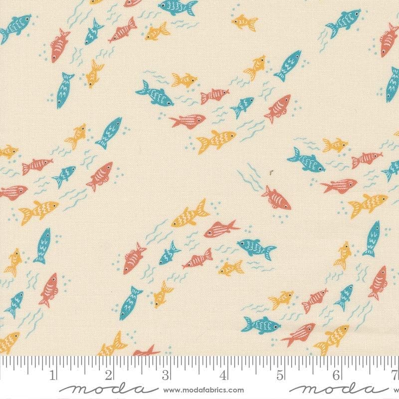 Noah's Ark Fishy Fish Cloud by Stacy Iest Hsu for Moda Fabrics 20874 11 Fabric is sold in HALF Yard increments