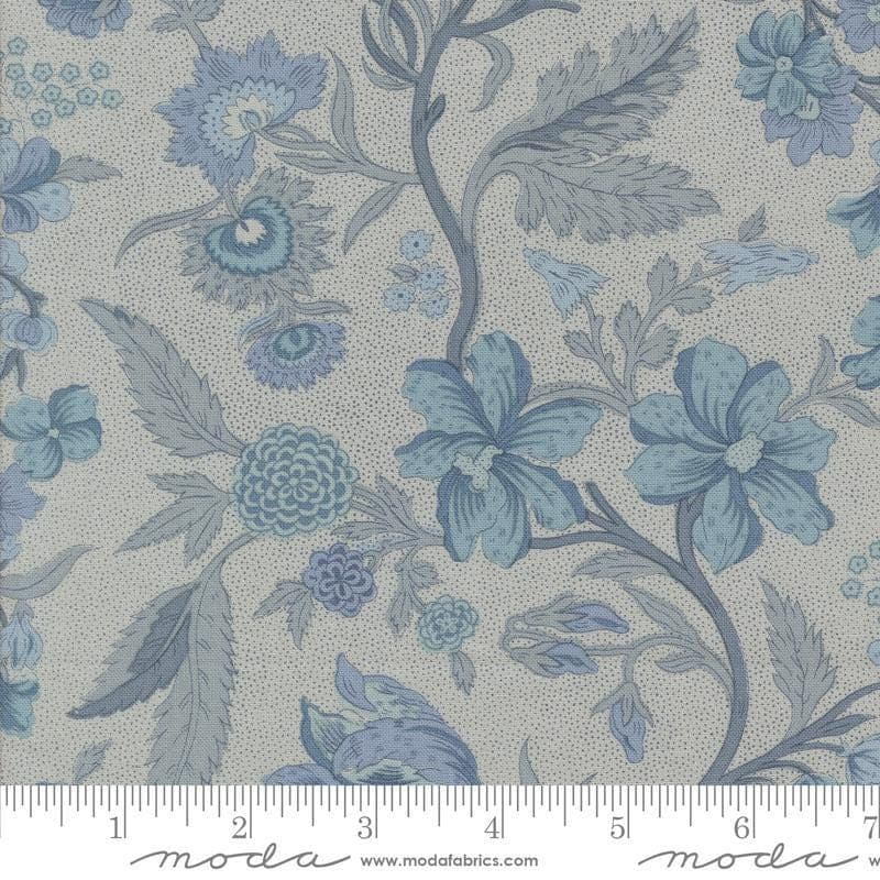 Sacre Bleu Parterre Florals Ciel Blue by French General for Moda Fabrics 13970 15 Sold in HALF yard increments