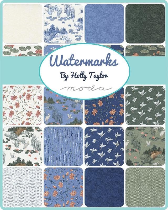 Watermarks Jelly Roll 40 Pieces by Holly Taylor for Moda 6910JR - image 3