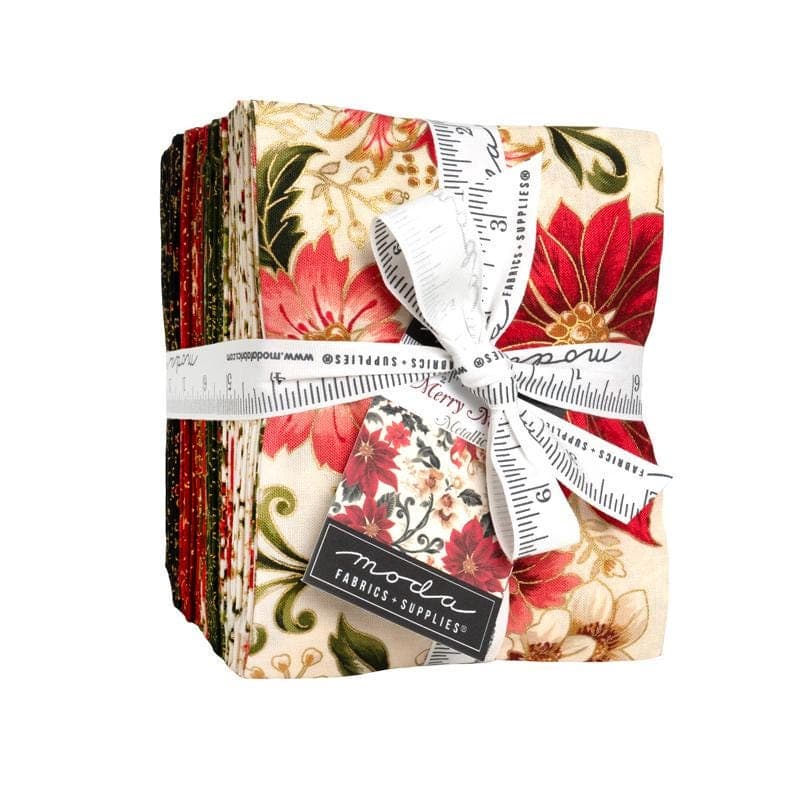 Merry Manor Metallic 2025 Fat Quarter Bundle 26 Pieces by Moda Designers Moda Fabrics 33860ABM