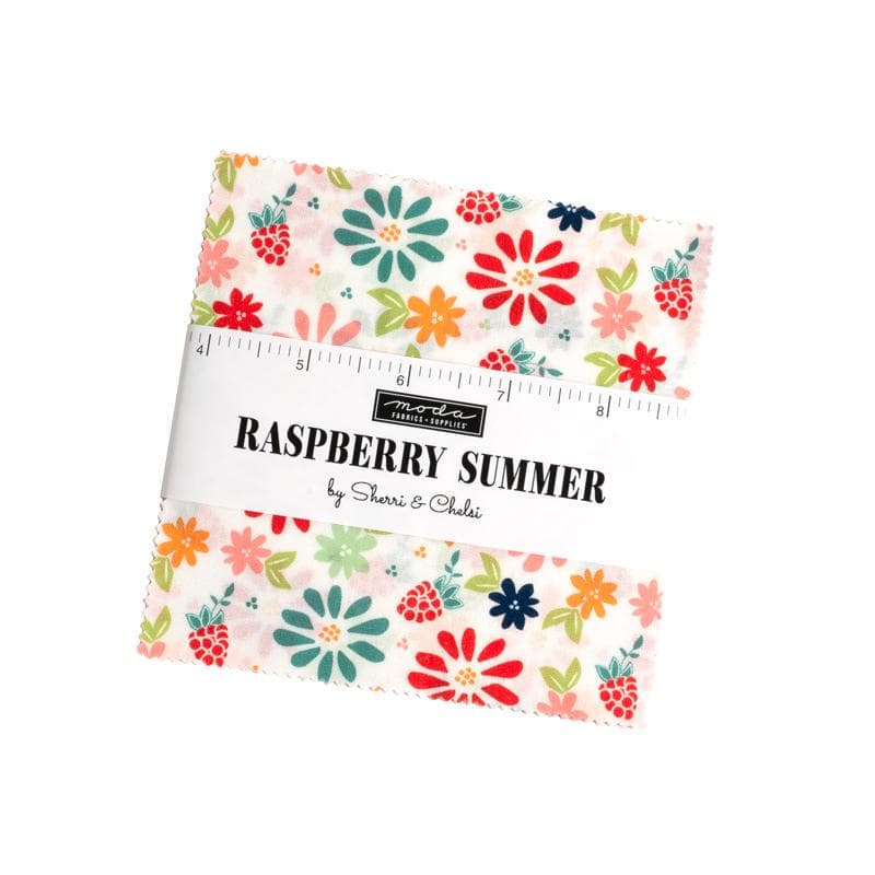 Raspberry Summer Charm Pack 42 Pieces by Sherri and Chelsi for Moda Fabrics 37690PP