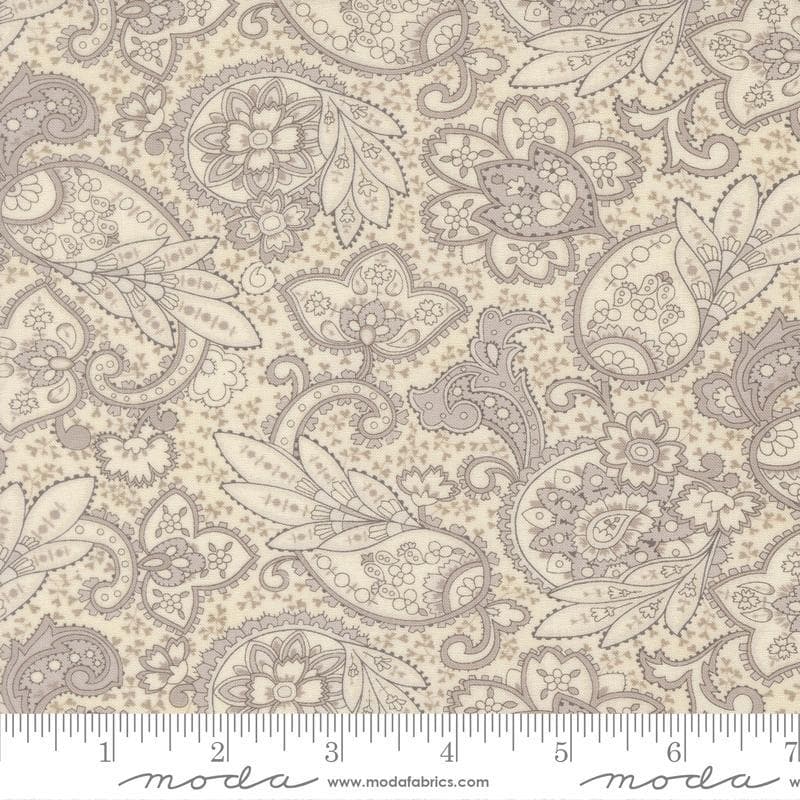 Ambiance Paisleys Porcelain Silver by 3 Sisters for Moda Fabrics 44411 22 Sold in HALF YARD increments