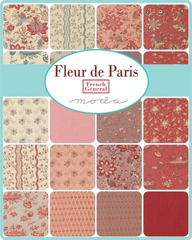 Fleur De Paris Mini Charm Pack 42 Pieces by French General for Moda Fabrics 13990MC - image 3
