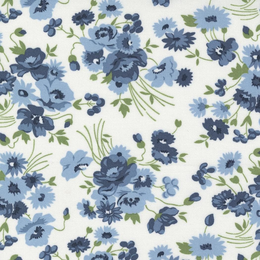 Nantucket Summer Somerset Cream Multi by Camille Roskelley for Moda Fabrics 55260 11 Fabric sold in HALF YARD increments