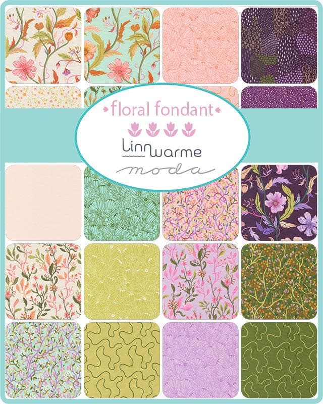 Floral Fondant Mini Charm Pack 42 Pieces by Linn Warme for Moda Fabrics 14130MC - image 3