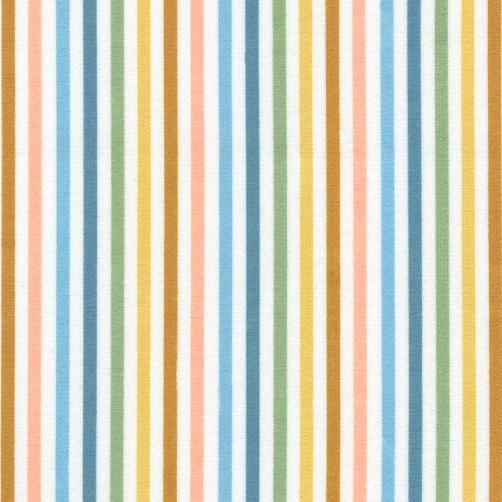 Cozy Cotton Flannel Stripes Rainbow by Studio RK for Robert Kaufman SRKF-21360-263 RAINBOW Sold in Half yard increments