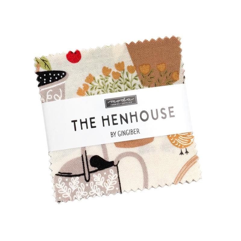 The Henhouse Mini Charm Pack by Gingiber of Dreamy Quilts for Moda Fabrics 48430MC
