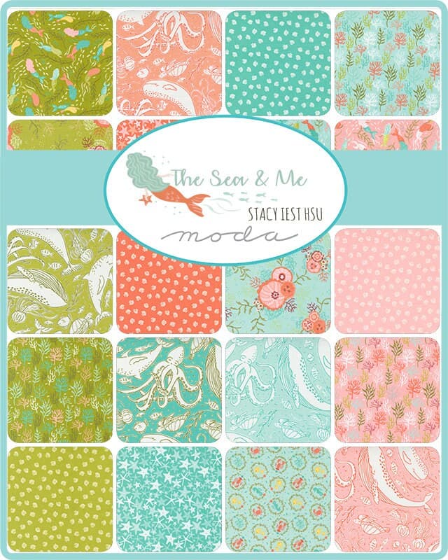The Sea and Me Mini Charm Pack 42 Pieces by Stacy Iest Hsu Designs for Moda. 20790MC - image 3