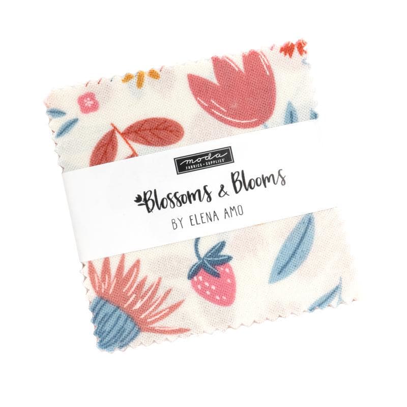 Blossoms and Blooms Mini Charm Pack 42 Pieces by Elena Amo for Moda Fabrics 39050MC
