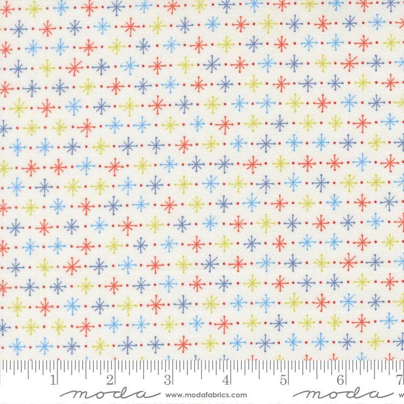 Rosie Twinkling Star Whipped Cream by Fig Tree and Co. for Moda Fabrics 35422 11 This fabric is sold in HALF YARD increments