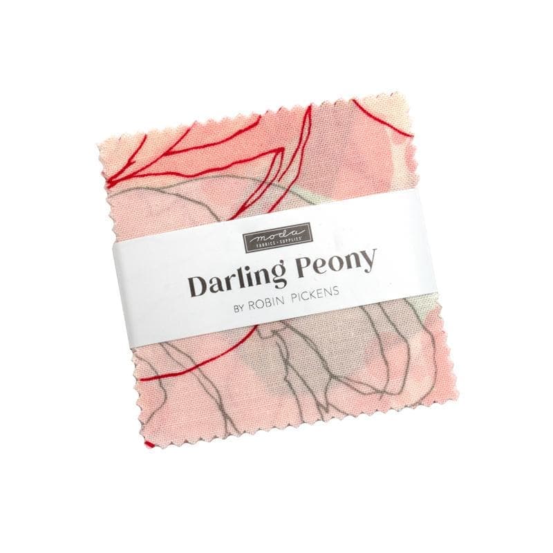 Darling Peony Mini Charm Pack 42 Pieces by Robin Pickens for Moda Fabrics 48790MC