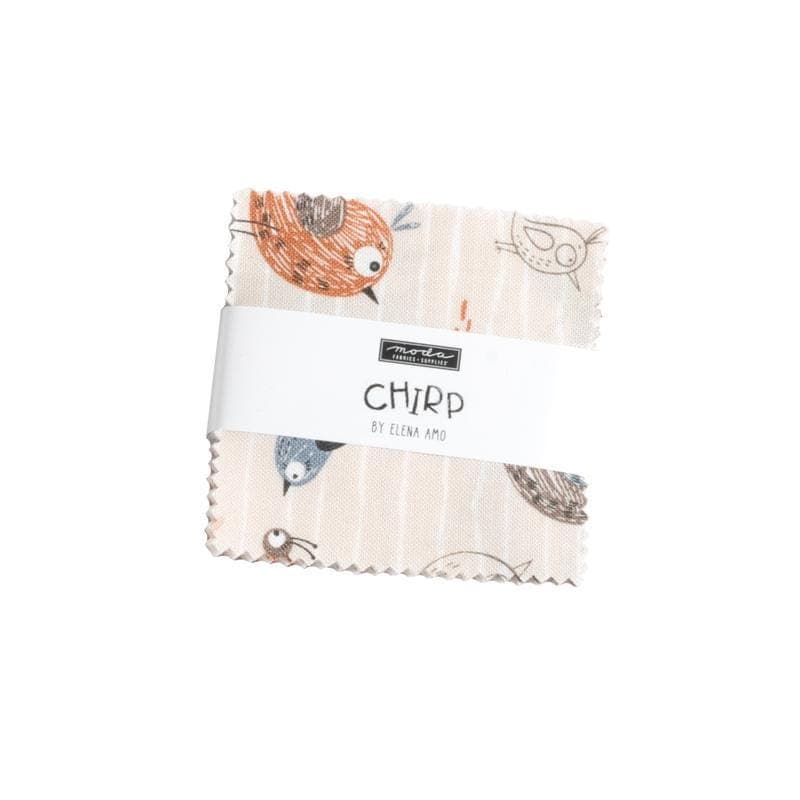 Chirp Mini Charm Pack 42 Pieces by Elena Amo for Moda Fabrics 39030MC