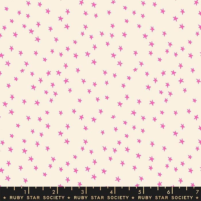 Starry Mini Starry Neon Pink by Alexia Abegg for Ruby Star Society RS4110 22 Sold in HALF Yard increments