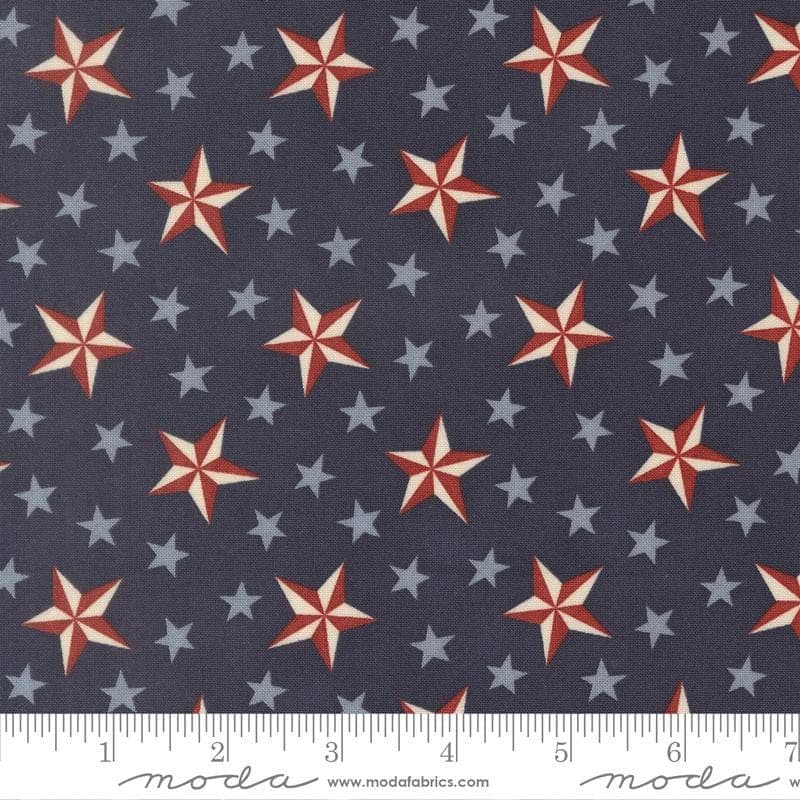 America 250 Years Tossed Stars Loyalty Blue by Deb Strain for Moda Fabrics 56181 14 This fabric is sold in HALF YARD increments