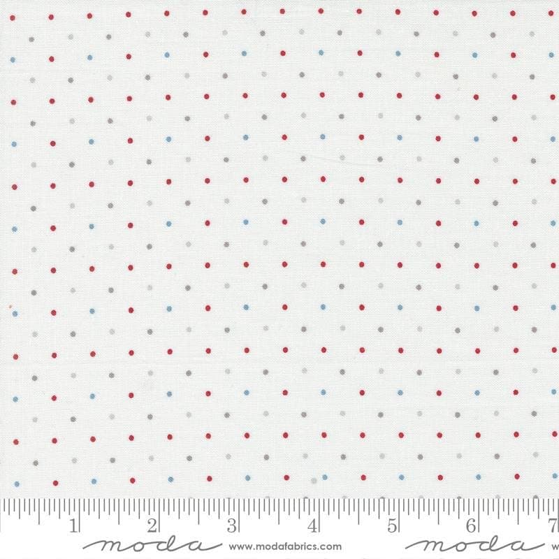 Old Glory Magic Dot Cloud by Lella Boutique for Moda fabrics 5206 11 This Fabric is sold in HALF YARD increments