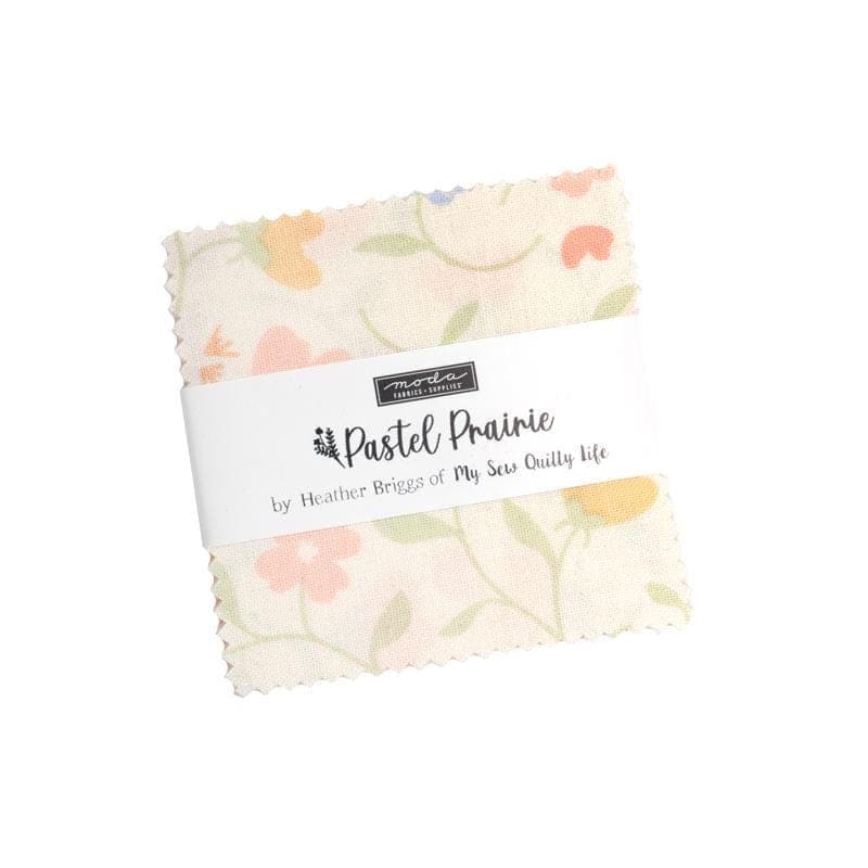 Pastel Prairie Mini Charm Pack 42 Pieces by Heather Briggs of My Sew Quilty Life for Moda Fabrics 31780MC