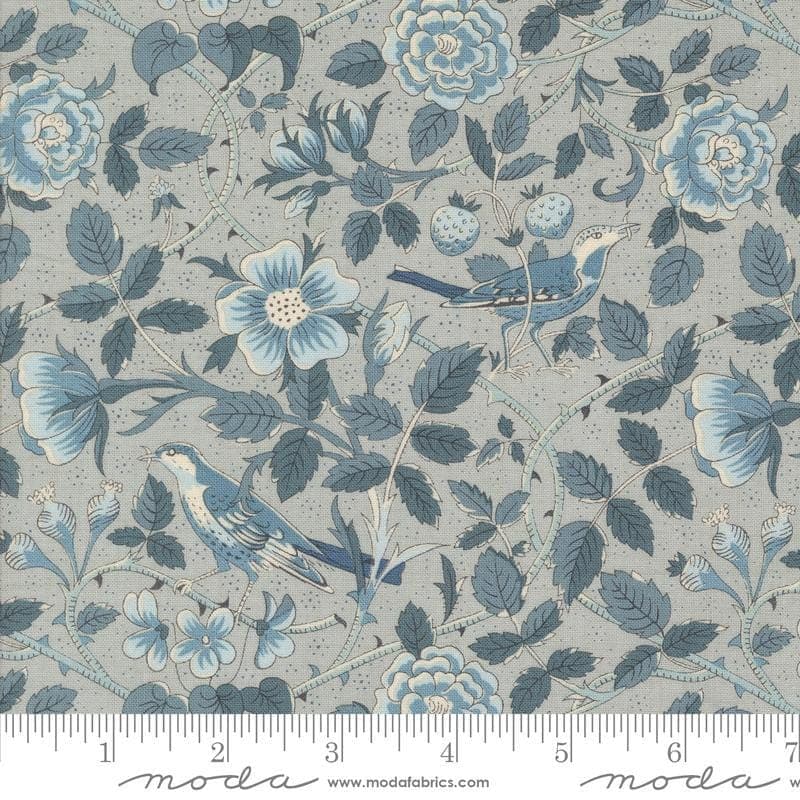 Sacre Bleu Oiseaux Ciel Blue by French General for Moda Fabrics 13972 14 Sold in HALF yard increments
