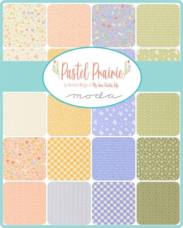 Pastel Prairie Mini Charm Pack 42 Pieces by Heather Briggs of My Sew Quilty Life for Moda Fabrics 31780MC - image 3