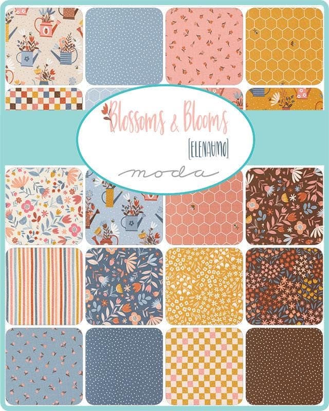 Blossoms and Blooms Mini Charm Pack 42 Pieces by Elena Amo for Moda Fabrics 39050MC - image 3